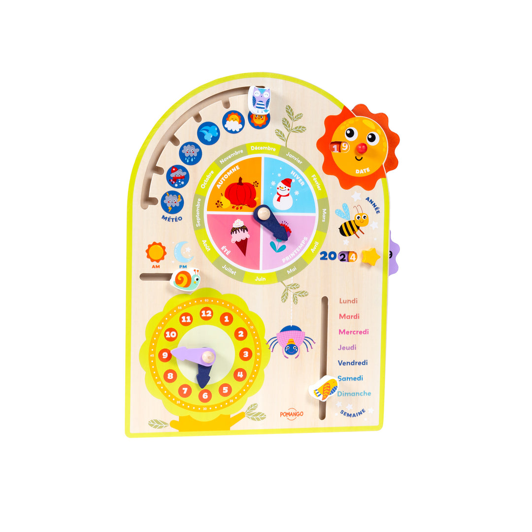 Wooden Perpetual Calendar Pomango