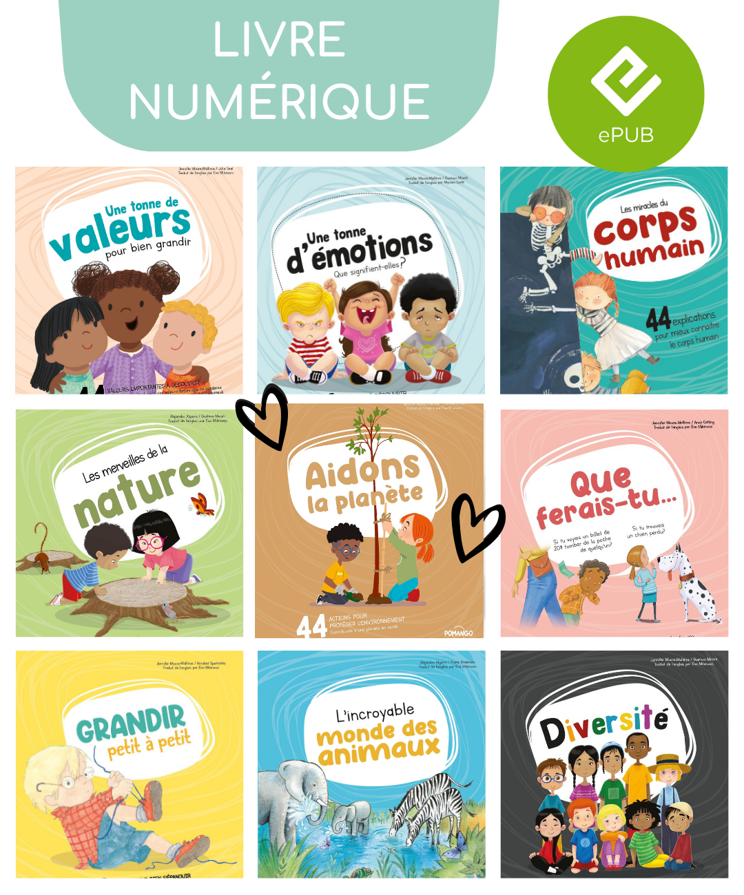 Ensemble de 9 livres éducatifs - collection pour bien grandir