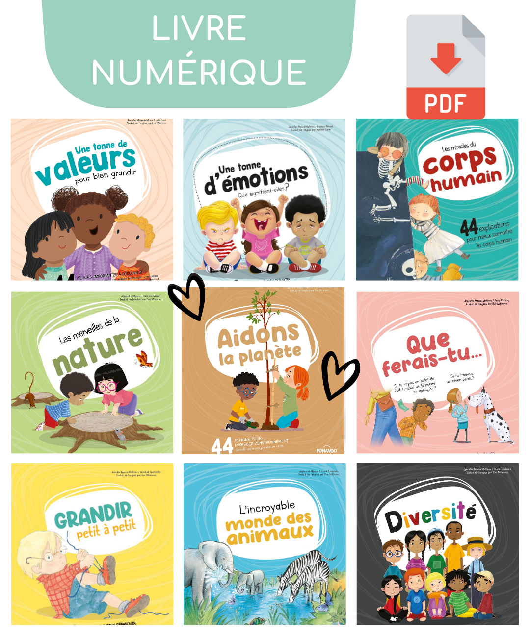 Ensemble de 9 livres éducatifs - collection pour bien grandir