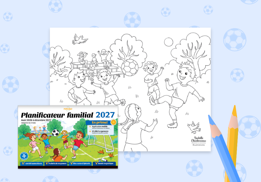 Coloriage soccer - Planificateur familial