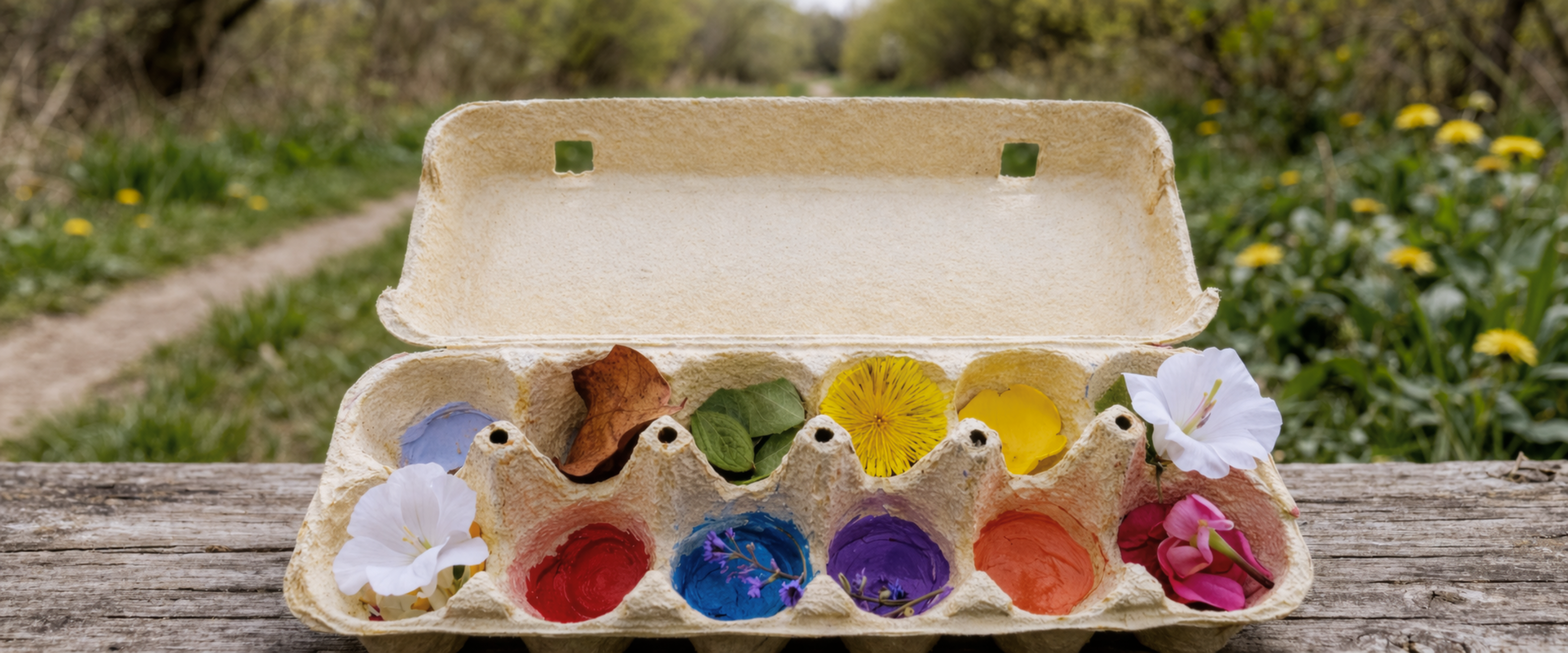 Activité gratuite enfants extérieur : chasse aux couleurs en nature