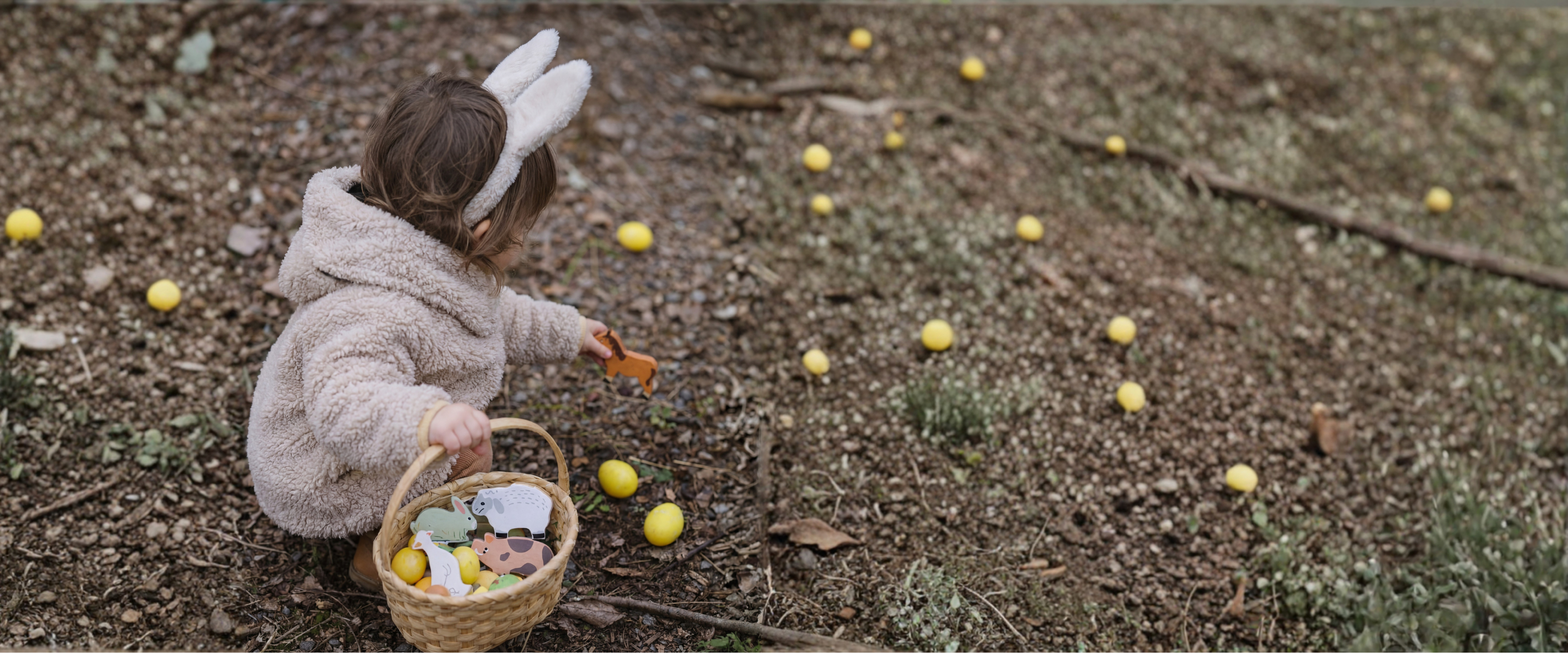 Chasse aux cocos de Pâques : une alternative au chocolat avec des animaux en bois