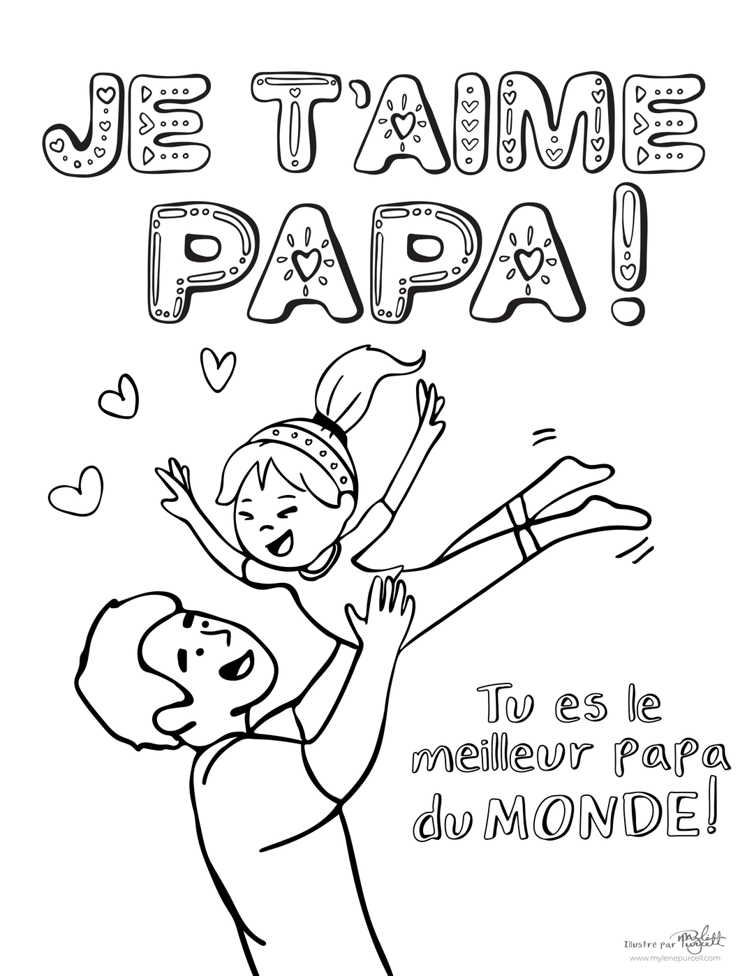 COLORIAGE FÊTES DES PÈRES