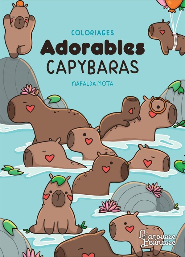 Coloriages - Adorables capybaras