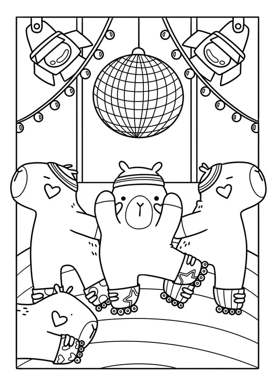 Coloriages - Adorables capybaras