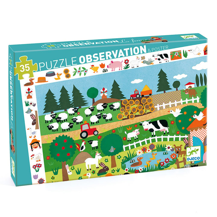 Observation puzzle 35 pieces the farm