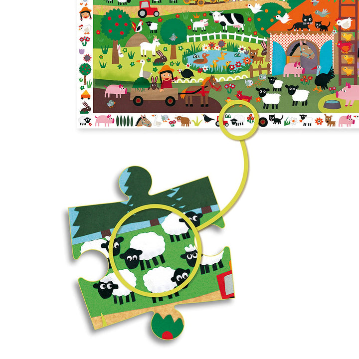 Observation puzzle 35 pieces the farm