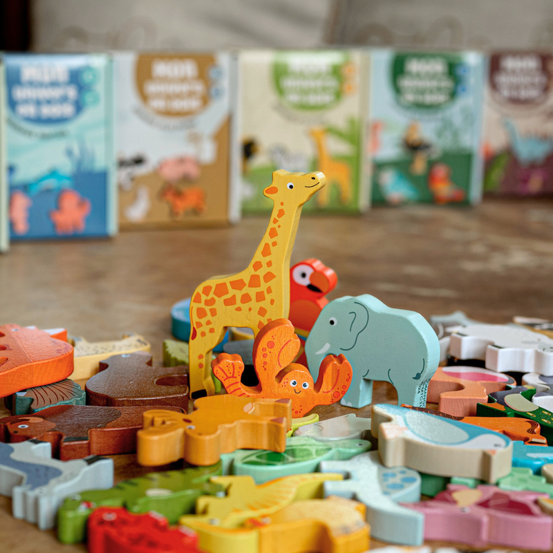 Coffret Animaux en bois