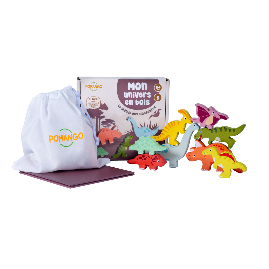 Coffret animaux en bois Pomango