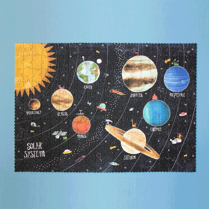 Puzzle Discover the planets - phosphorescent