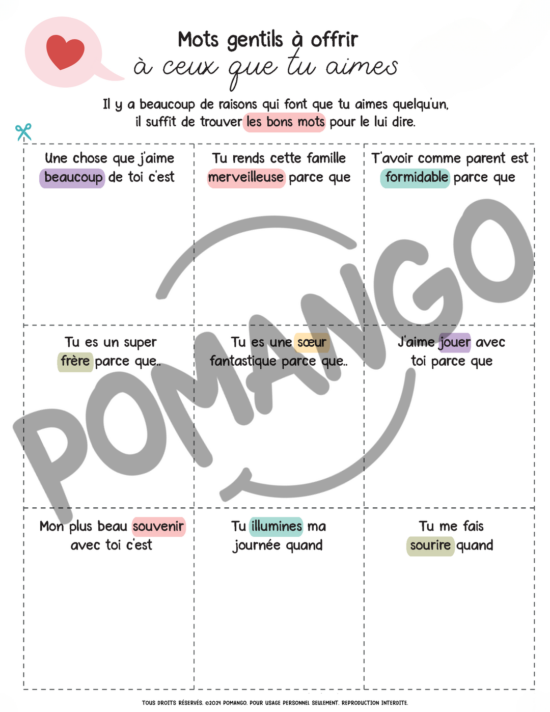 Cahier D'activités St-Valentin- À Télécharger