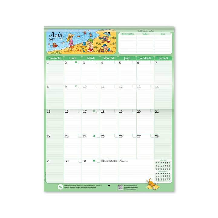 PLANIFICATEUR FAMILIAL 2026-2027