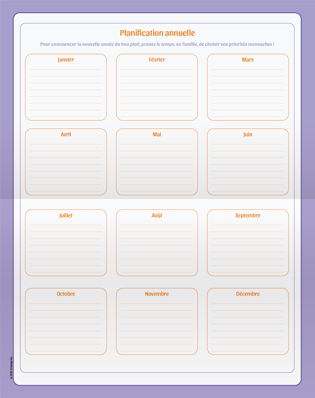 PLANIFICATEUR FAMILIAL 2025-2026