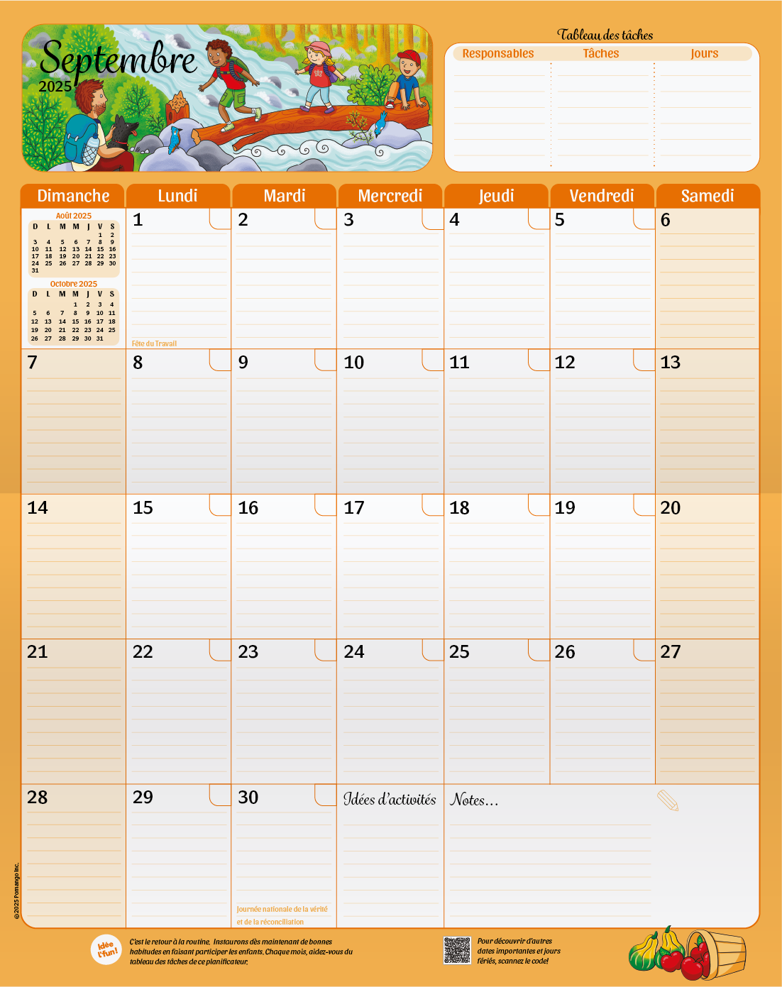 PLANIFICATEUR FAMILIAL 2025-2026