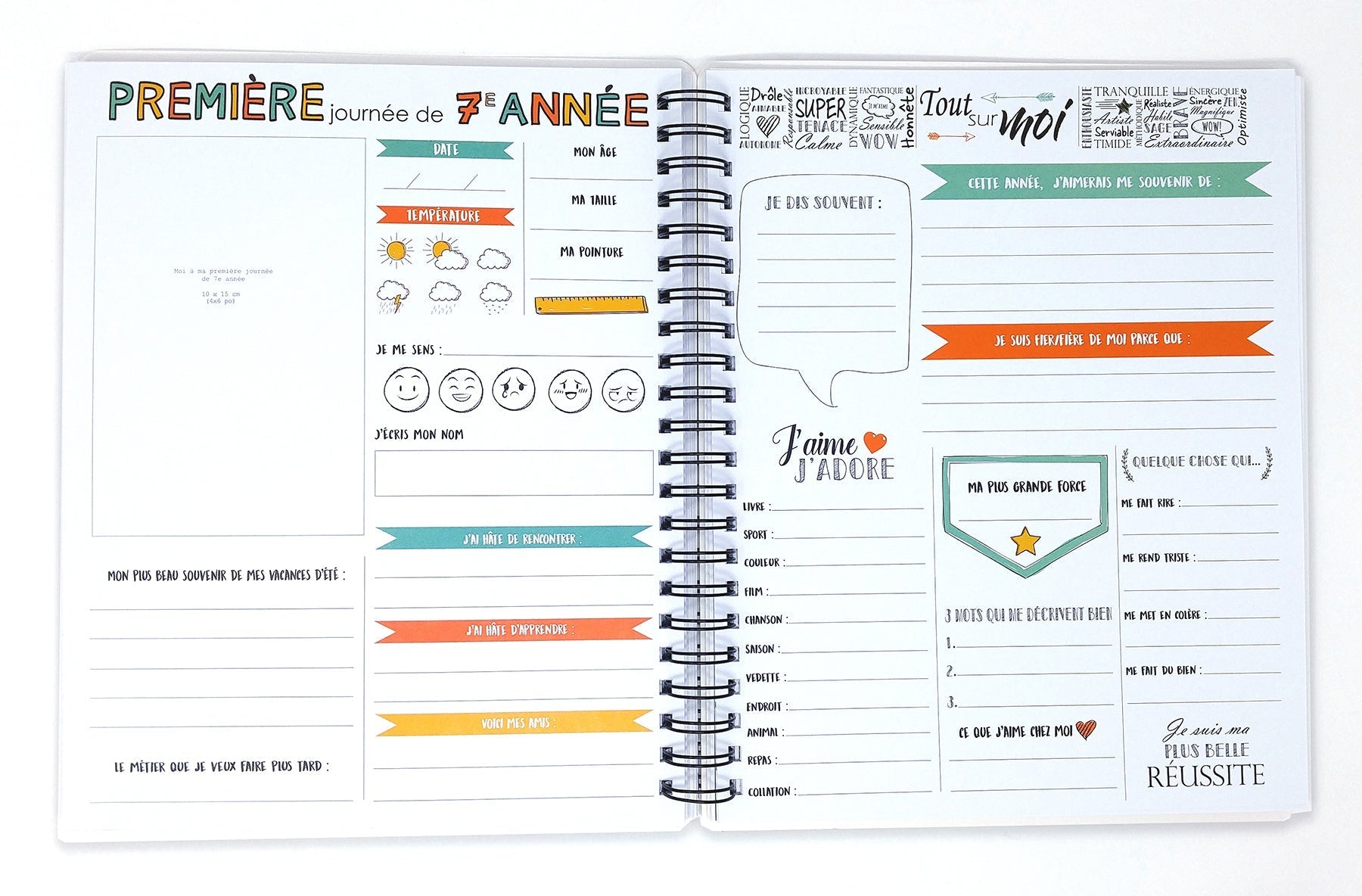 Cahier Mes souvenirs d'école