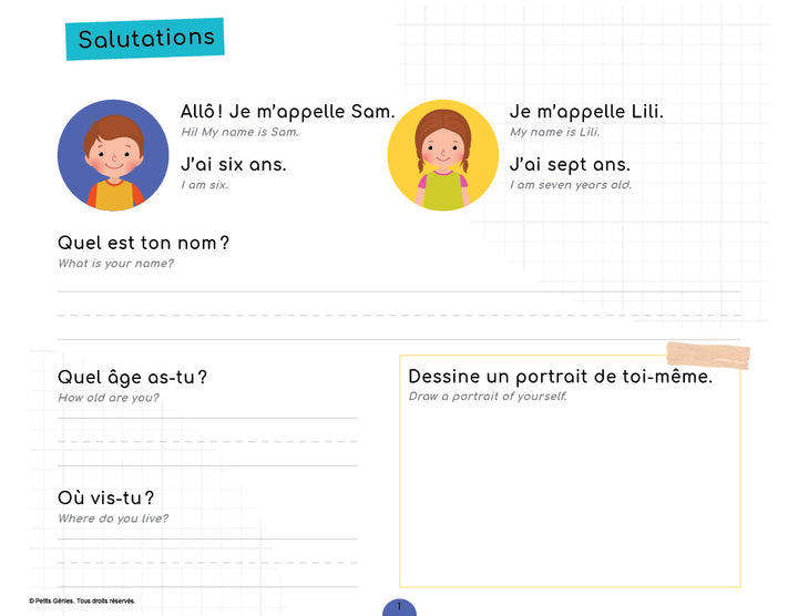 I Speak And Write In French- Activities- To Download