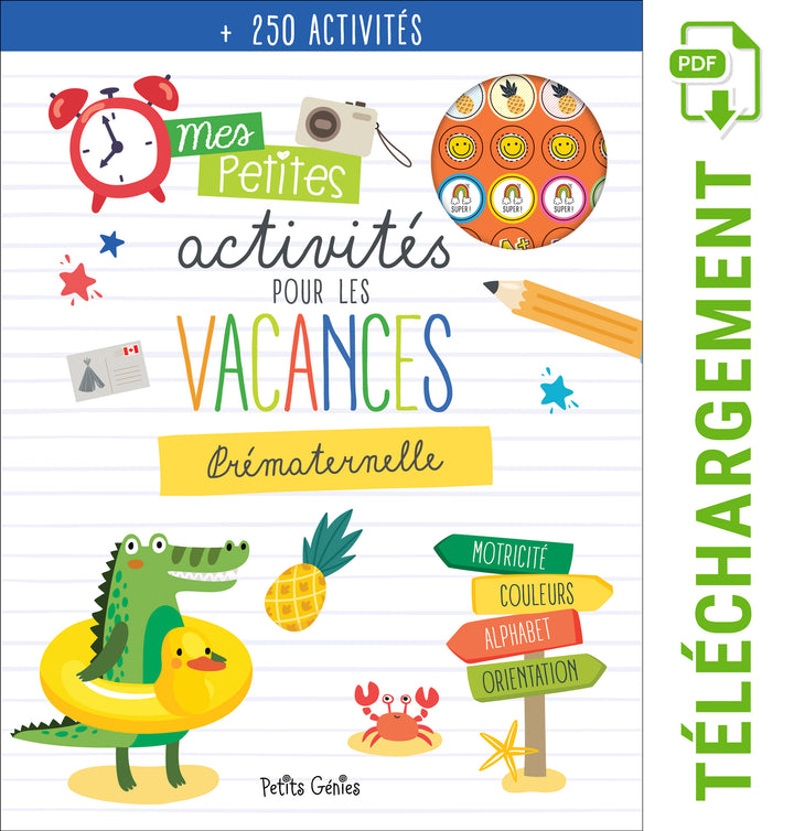 Mes activités de vacances- prématernelle (à télécharger)