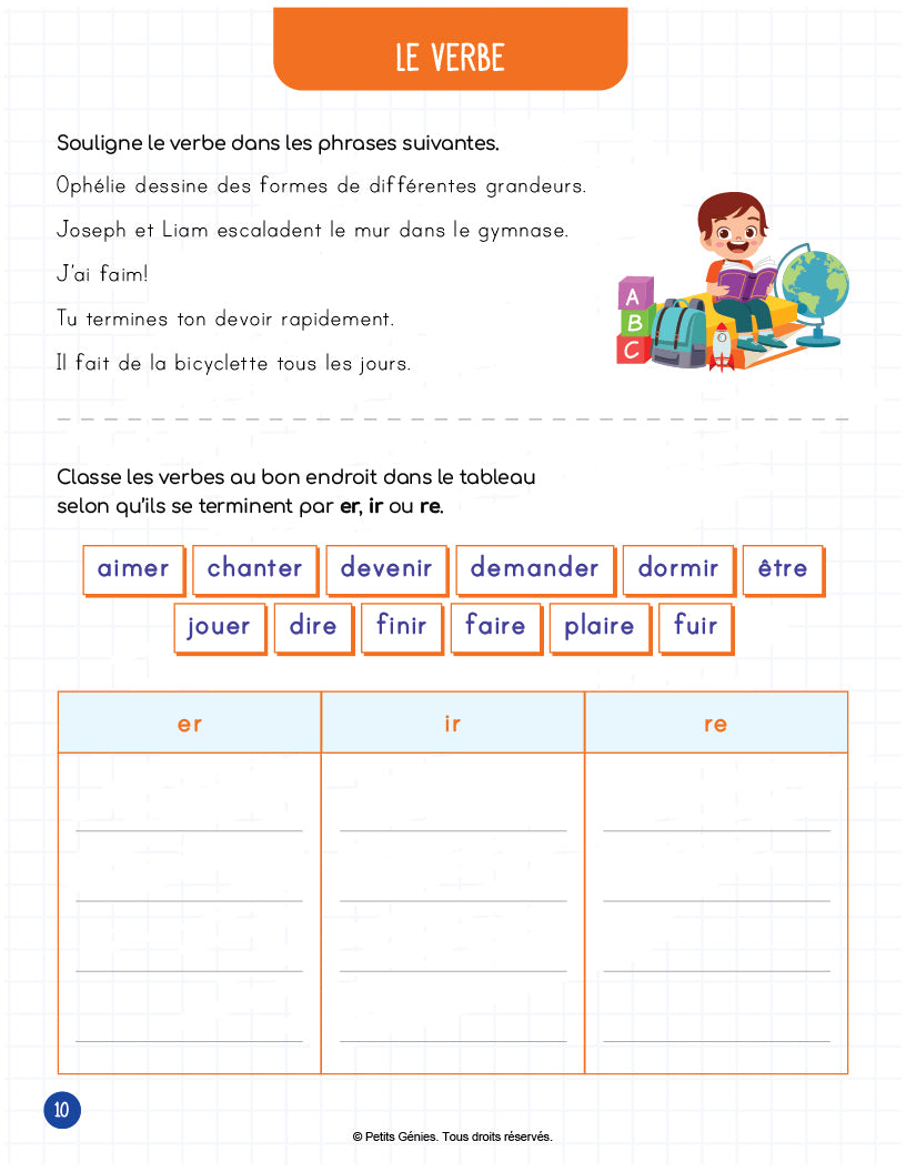 Défis 100% Français- 1re Année- Grammaire (À Télécharger)