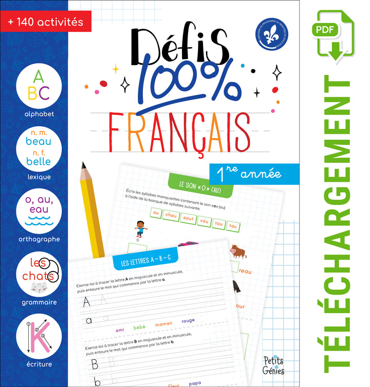 Défis 100% français- 1re année (à télécharger)