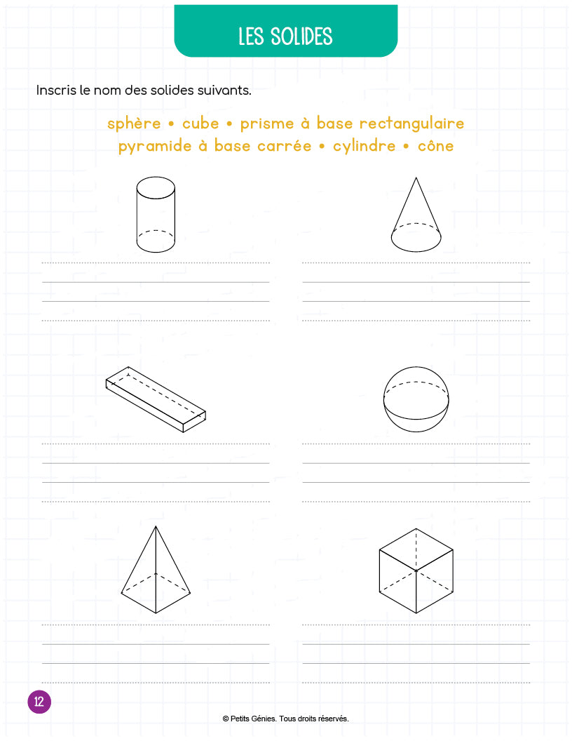 Défis 100% Maths- 1re Année- Géométrie (À Télécharger)