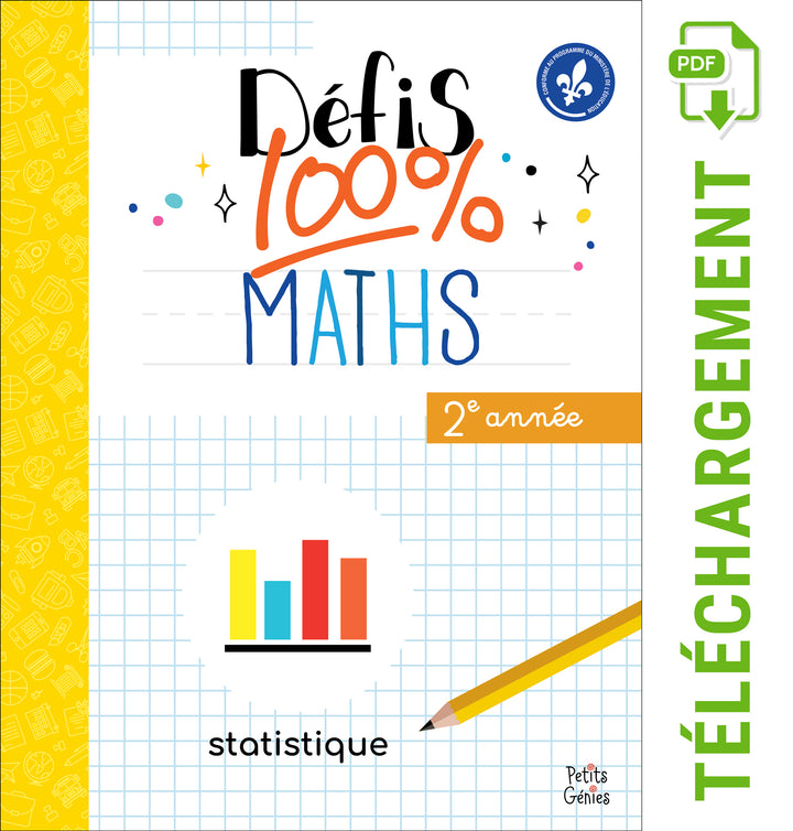 Défis 100% Maths- 2e Année- Statistique (À Télécharger)