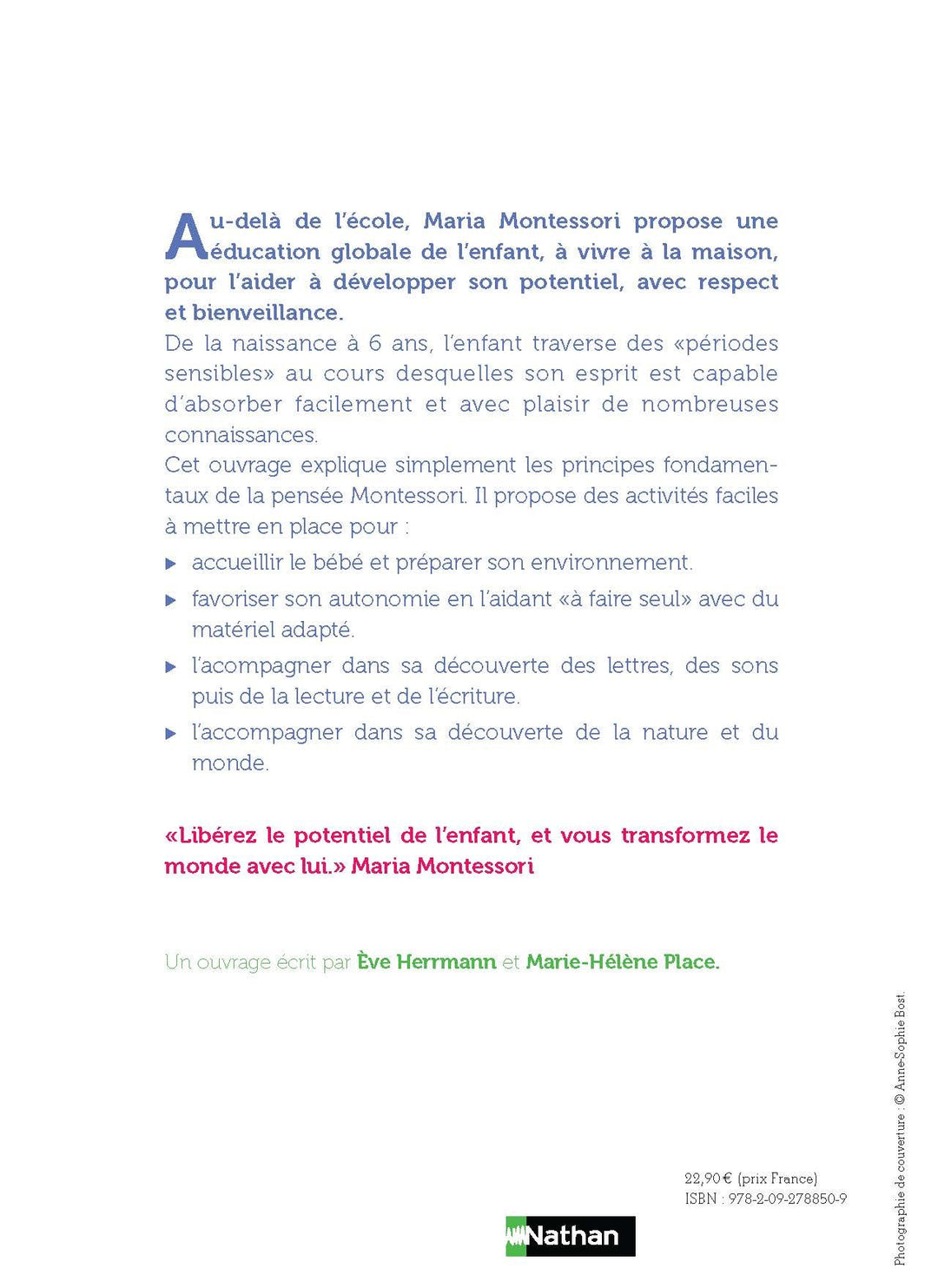 Guide D'activités Montessori 0-6 Ans