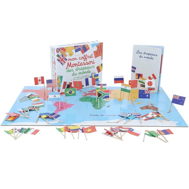 Mon Coffret Montessori Des Drapeaux Du Monde