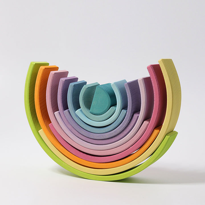 Large Wooden Rainbow - 12 Pieces