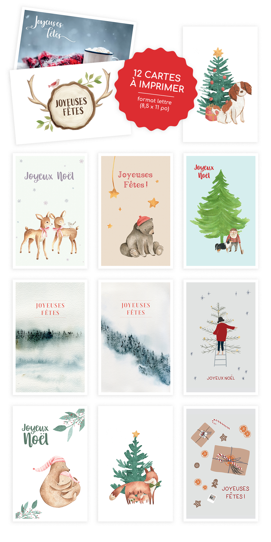 Printable Christmas cards