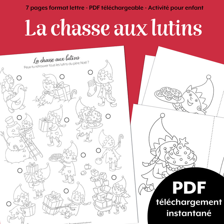 Chasse aux lutins de Noël - à télécharger