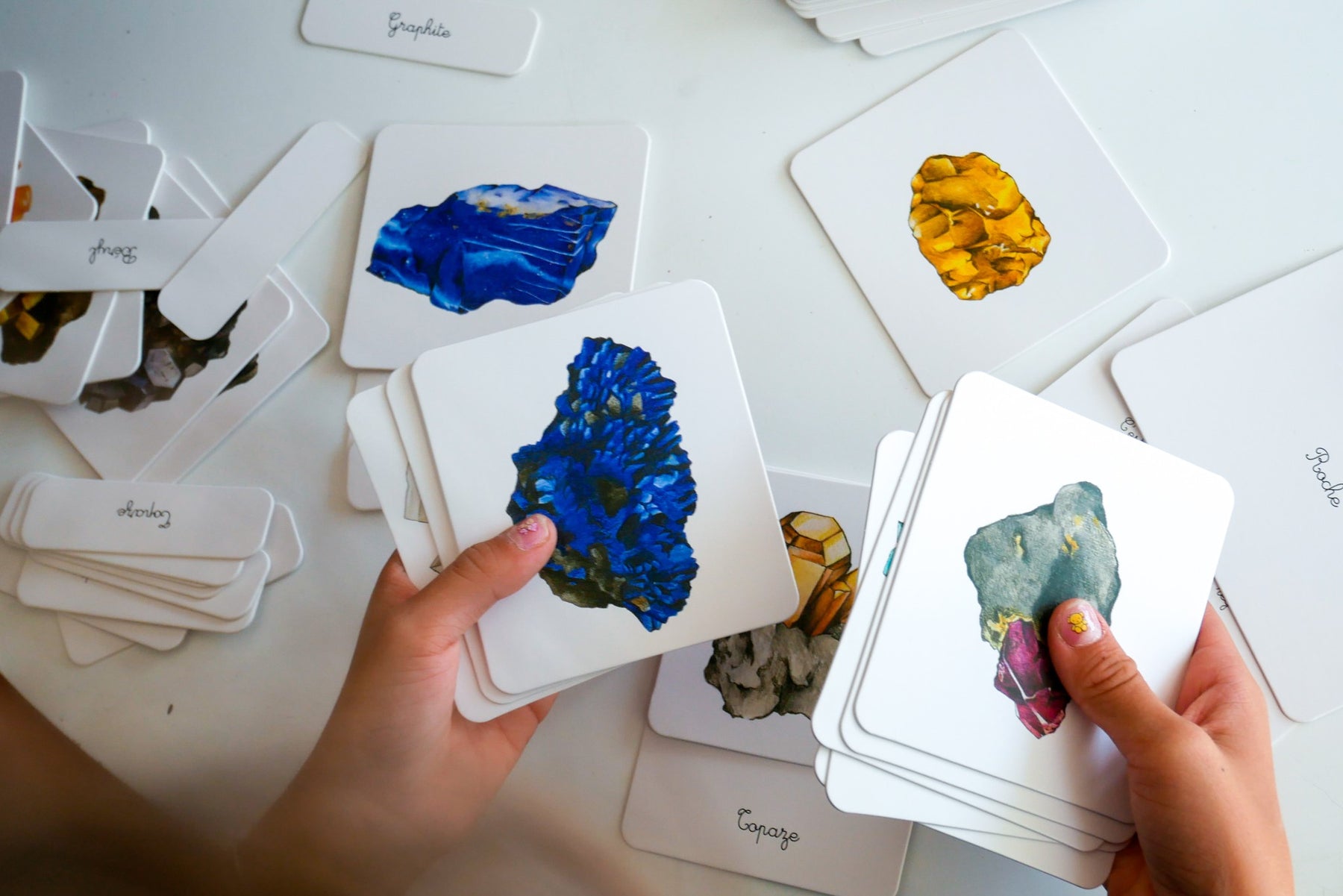 Mon coffret Montessori des minéraux - Avec 2 pierres véritables