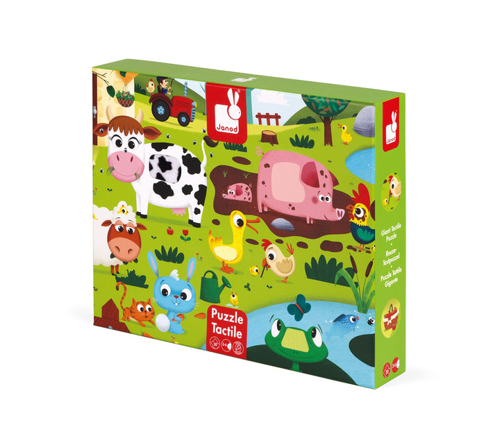 Animaux de la ferme casse-tête tactile 20pcs