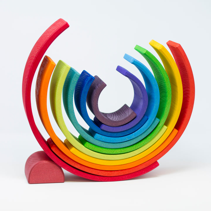 Large Wooden Rainbow - 12 Pieces