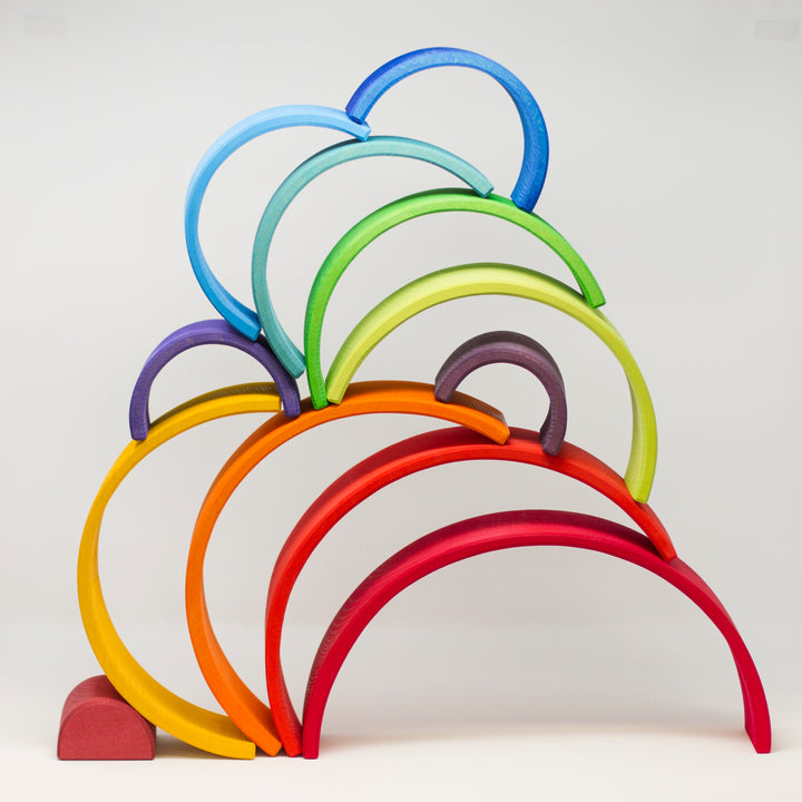 Large Wooden Rainbow - 12 Pieces