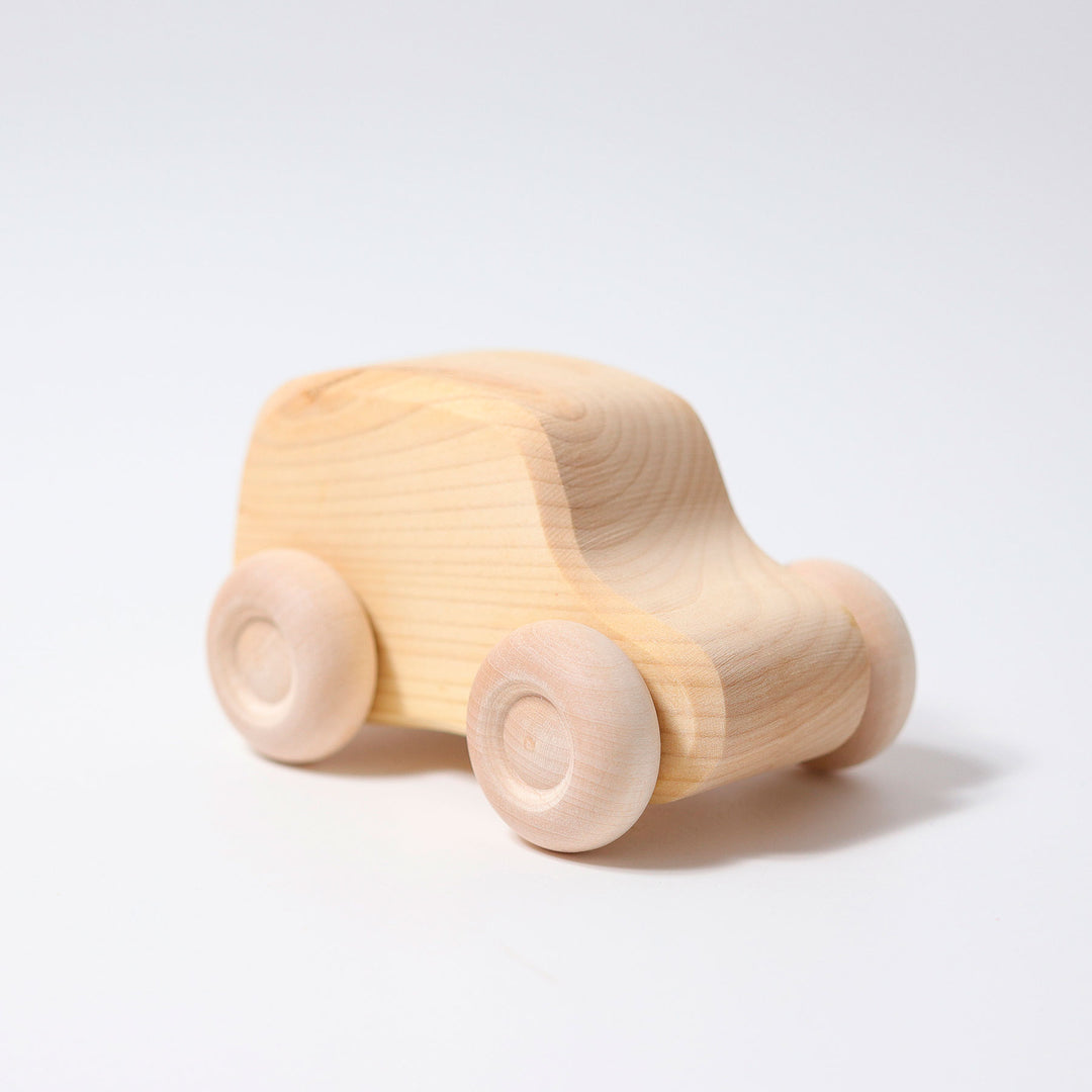 6 Natural Wooden Cars 