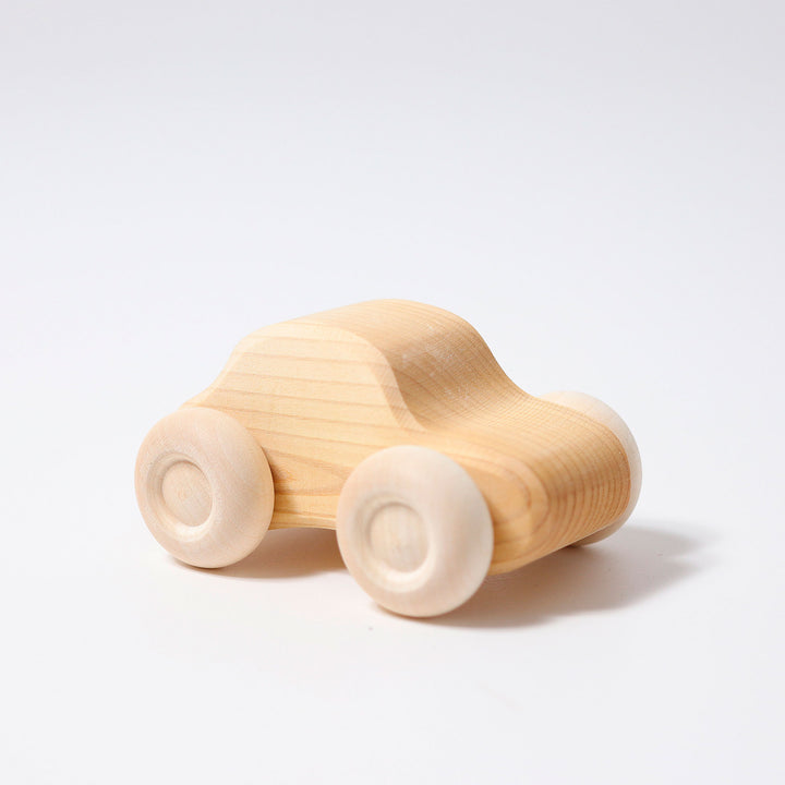 6 Natural Wooden Cars 