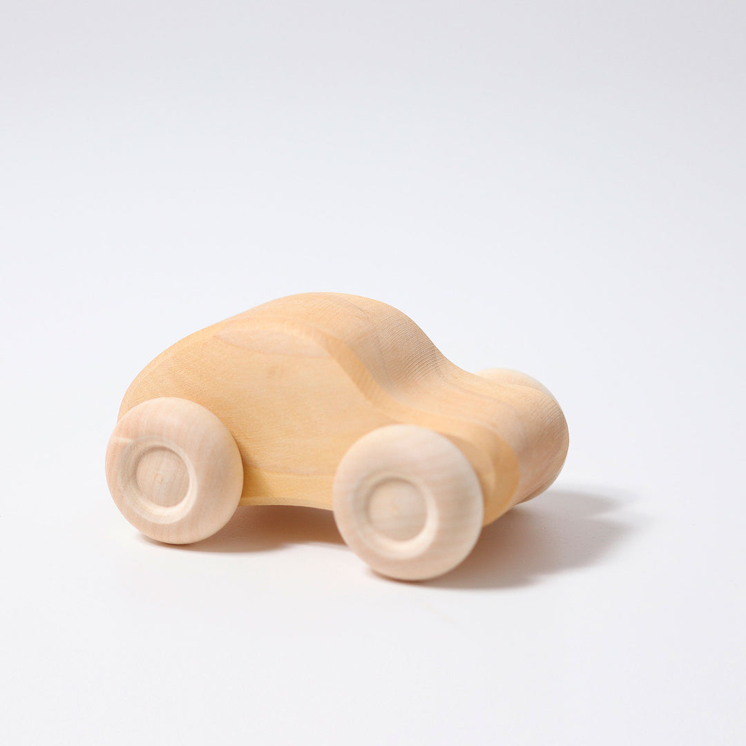 6 Natural Wooden Cars 