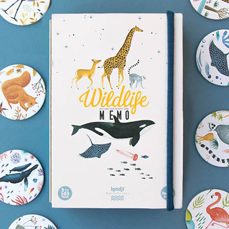 Jeu de mémoire - wildlife memo