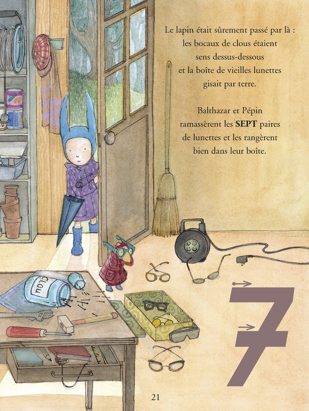 Le Livre À Compter De Balthazar - À La Poursuite Du Lapin Brun