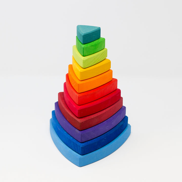 Wooden Stacking Tower - 11 Pieces 