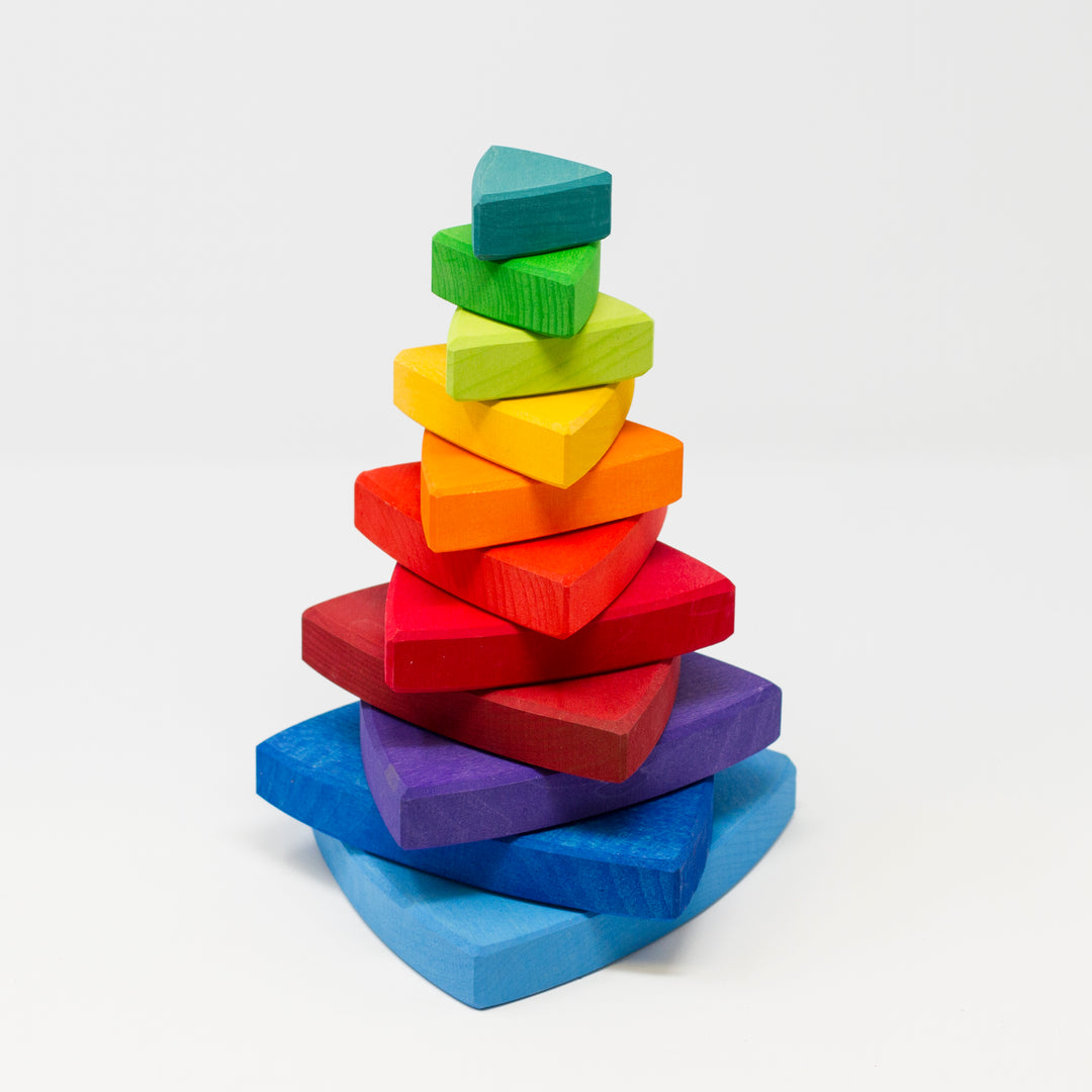 Wooden Stacking Tower - 11 Pieces 