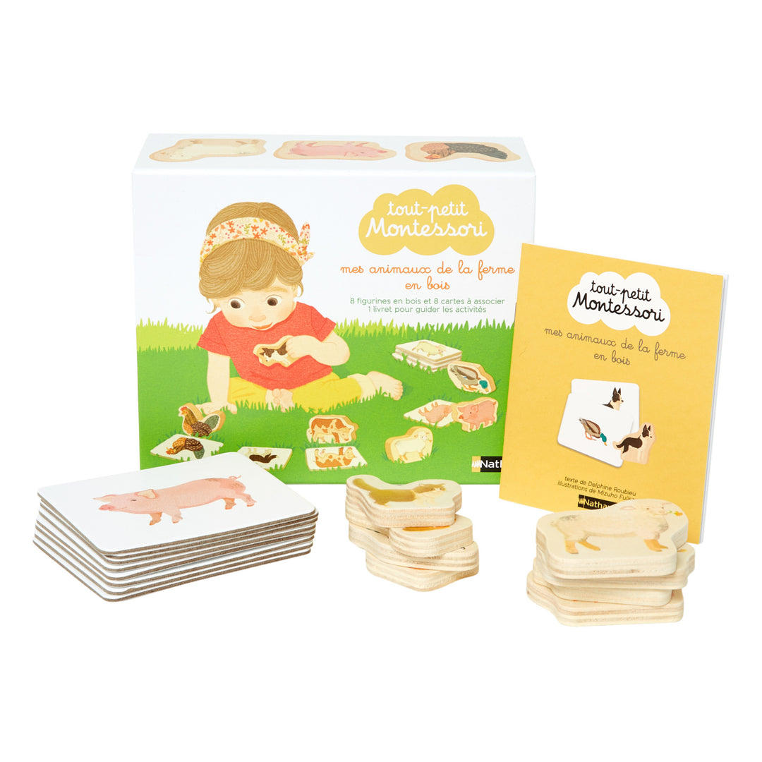 Tout-Petit Montessori - Coffret Mes Animaux De La Ferme En Bois